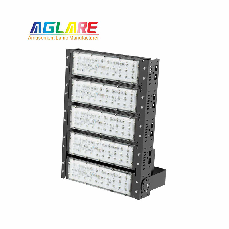 led彩色投光灯 带遥浚？？250W变色RGB泛光灯游乐园公园景观户外照明