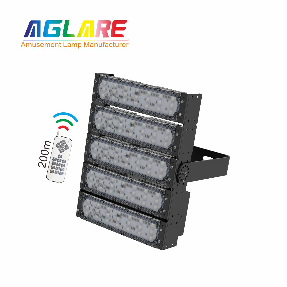 250W LED彩色投光灯RGB景观灯户外射灯带遥浚？？仄