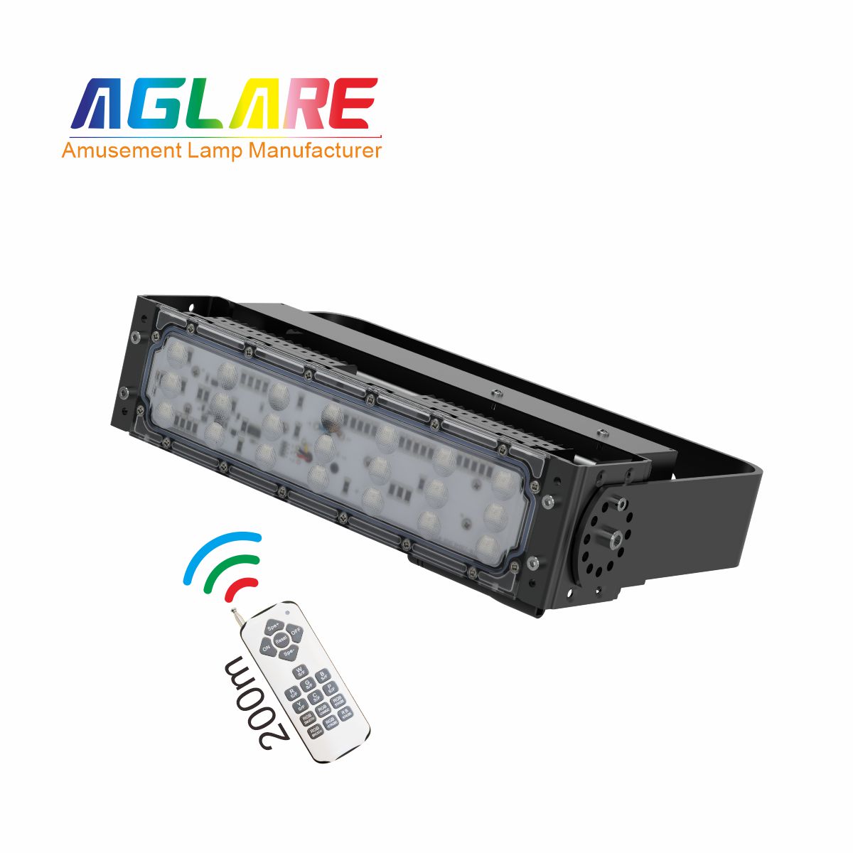 50W LED彩色投光灯带遥浚？？仄